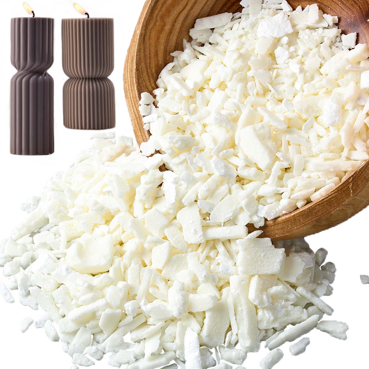 Cera de soja blanca pura de 1  - Candle Making Material reseña y precio