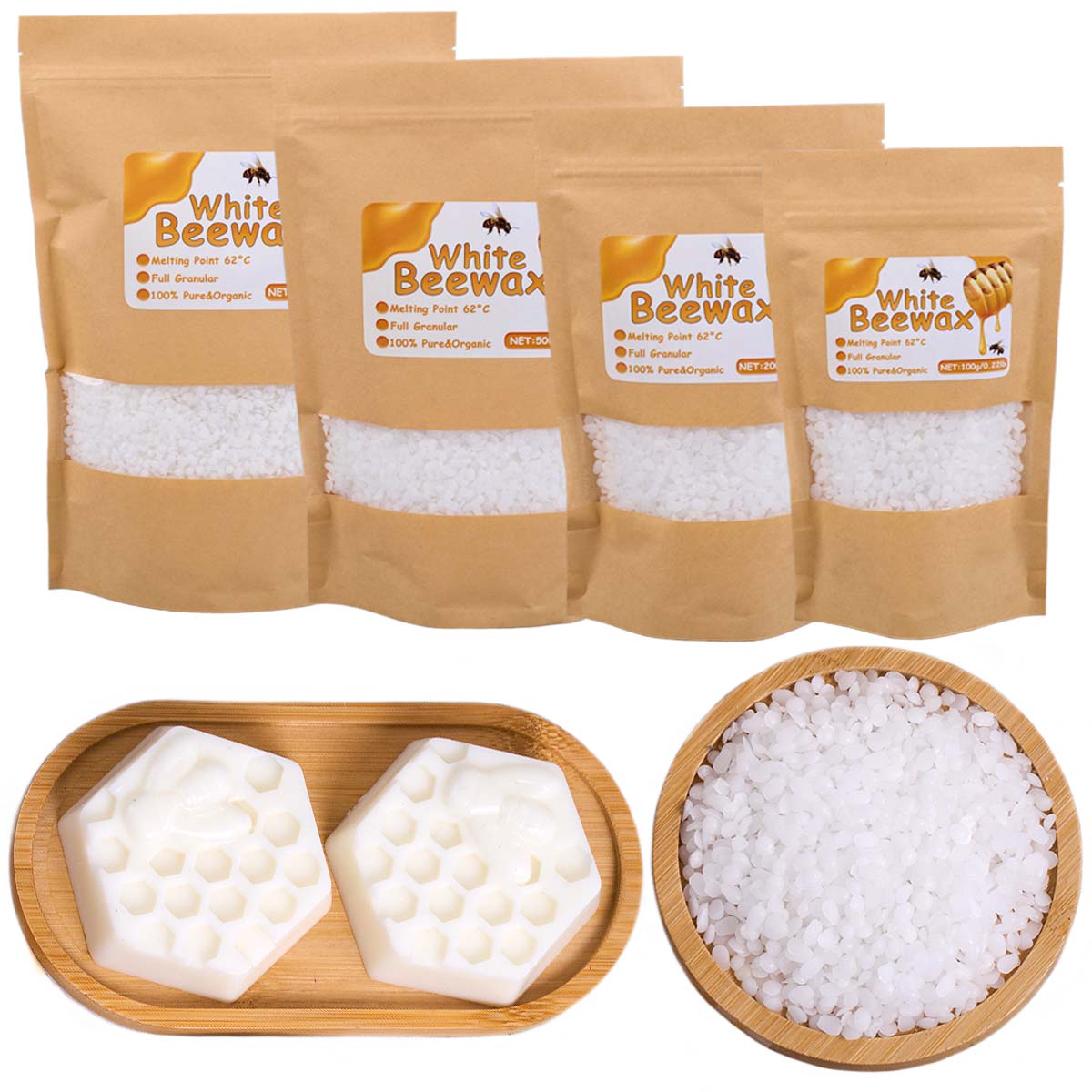 Cera de abejas blanca, vela pe - Candle Making Material reseña y precio