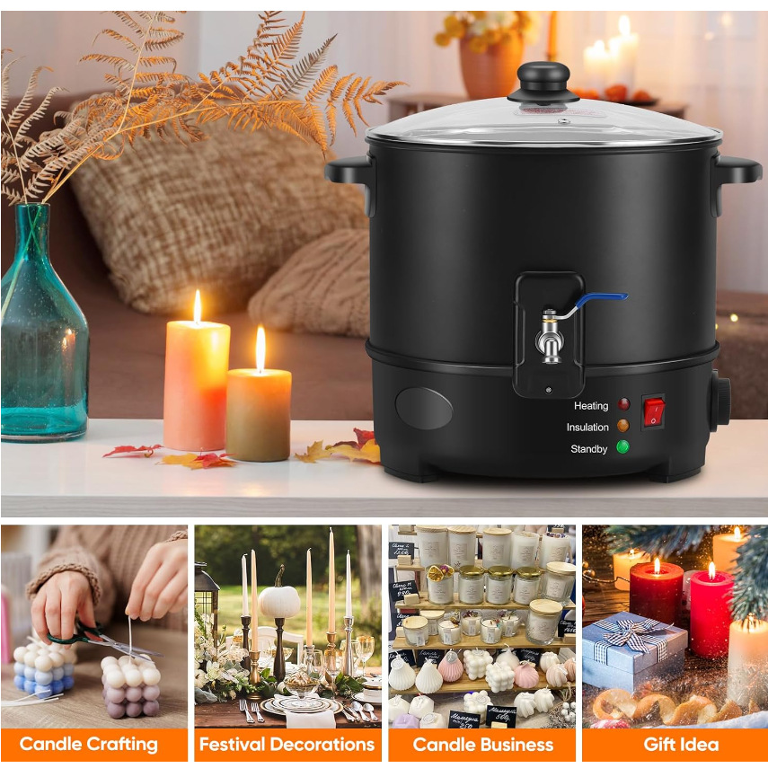 Vela de fusión eléctrica con e - Candle Making Machine reseña y precio