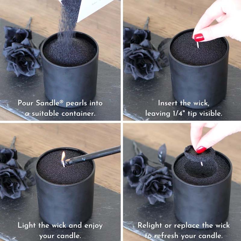 Arena Negra para Velas con Mec - Candle Making Material reseña y precio